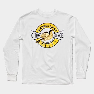 Birdwatching citizen science Long Sleeve T-Shirt